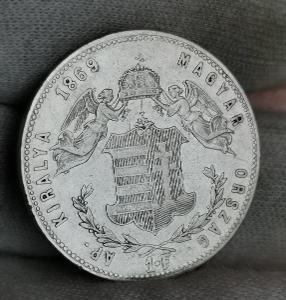 Zlatník (forint) 1869 Kb. Vzácný 