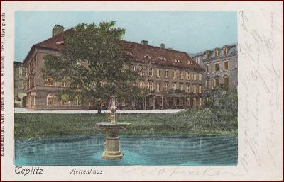 Teplice (Teplitz Schönau) * Herrenhaus, zdobená okna - perleť * M1396
