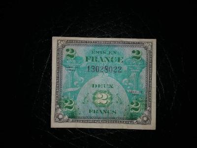 Francie 2 Francs 1944 (Allied Military Currency)