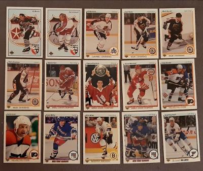 15 karet NHL 1990/1991 - UPPER DECK