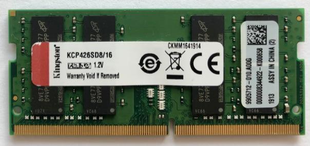 Operační paměť - Kingstone DDR4, 16GB, 2666MHz, DOPRAVA ZDARMA