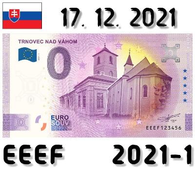 0 Euro Souvenir | TRNOVEC NAD VÁHOM | EEEF | 2021