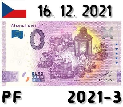 0 Euro Souvenir | ŠŤASTNÉ A VESELÉ | PF | 2021