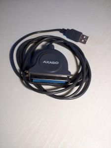 USB to Parallel tiskárna Adapter AXAGO ADP-40  - doprava viz popis