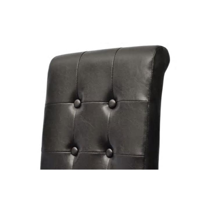 vidaXL Jídelní židle 2 ks hnědé umělá kůže - Nábytek
