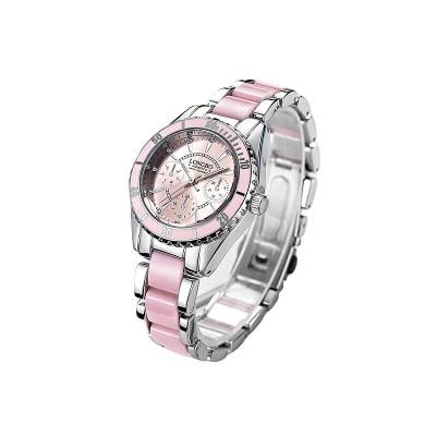 Dámské hodinky – růžová/dárková krabička + dárek ZDARMA
