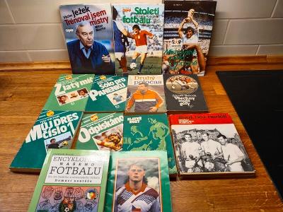 konvolut knih o fotbale/fotbal/fotbalistech - 13 ks - doprava ZDARMA