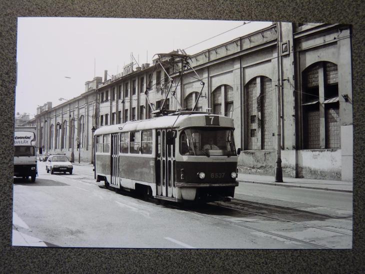 Tramvaj T 3 ev.č. 6537, Praha 29.4.1995 - Ostatní sběratelské předměty