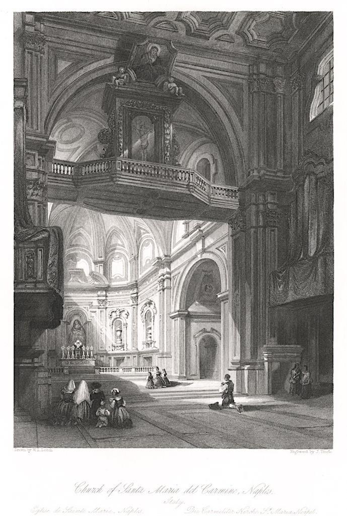 Napoli Maria Carmine, Fischer oceloryt, (1840) - Staré mapy a veduty