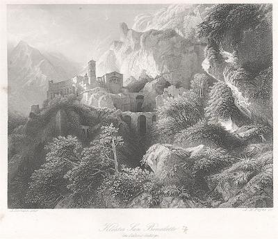 San Benedetto , Payne, oceloryt (1860)