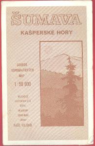 Topografická mapa - Šumava - Kašperské hory (1991)