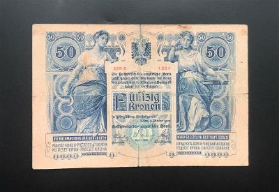 50 K 1902 velmi vzácná bankovka RU !!!