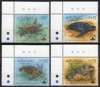 Aitutaki-Mořské želvy 2015**  Mi.744-747 / 15 €