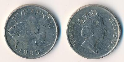 Bermuda 5 centů 1995