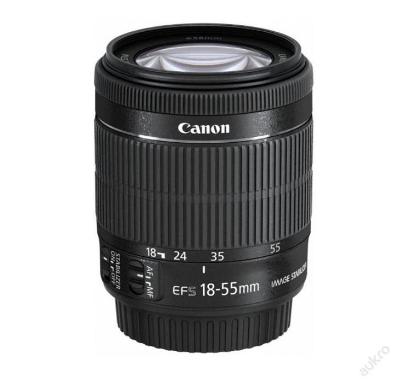 Canon EF-S 18-55mm f/3.5-5.6 IS STM, stav 100%, filtry UVA, CPL