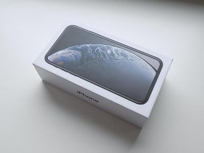 APPLE iPhone XR 64GB Black - NEPOUŽITÝ - ZÁRUKA 12 MĚSÍCŮ - KOMPLETNÍ