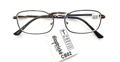 Dioptrické brýle QiiM TR118 čtecí kovové rámečky, NA ČTENÍ +3,5