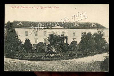Znojmo H10081 Hrušovany Zámek Khuen Belasi Donátor A. Mucha r.1912