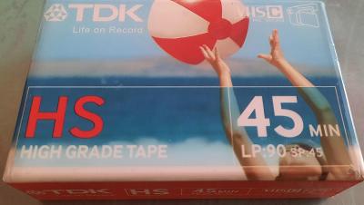 TDK HS 45 High Grade VHSC video kazeta. NOVÁ.