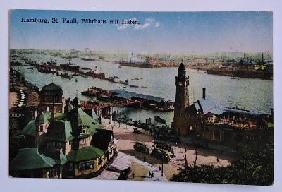 HAMBURG - Pohled na přístav MF r.1942 /4107