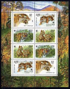 Rusko 1993, PL sibířsky tigr, WWF, svěží