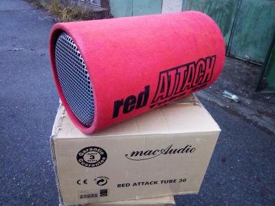 ✅německý subwoofer Mac Audio Red ATTACK Tube 30, nikdy nebyl v autě...