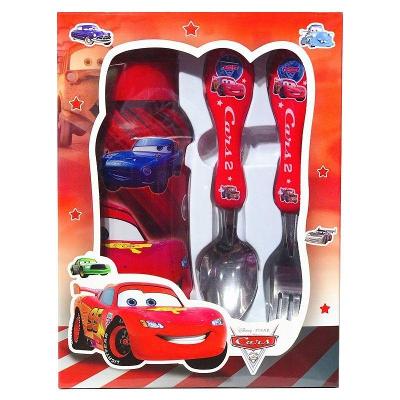 Auta / Cars - sada dětských příborů + lahev na pití McQueen