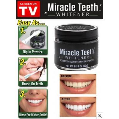 MIRACLE TEETH PRÁŠOK NA Bielenie zubov