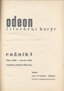 Jindřich Štyrský (ed.) - Odeon. Literární kurýr 1