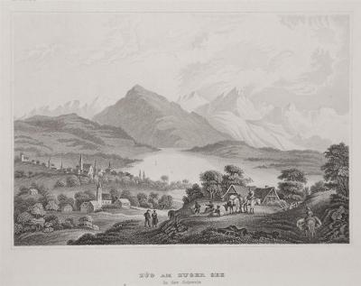 Zuger See, Meyer, oceloryt, 1850