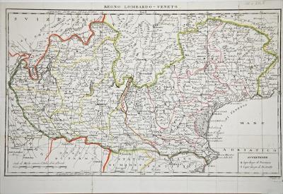Lombardo - Veneto , Pasquali, mědiryt, (1800)