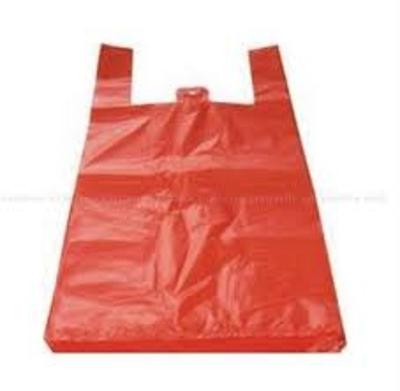 Mikrotenová taška 10kg 52x30x17cm červená, gramáž 360g
