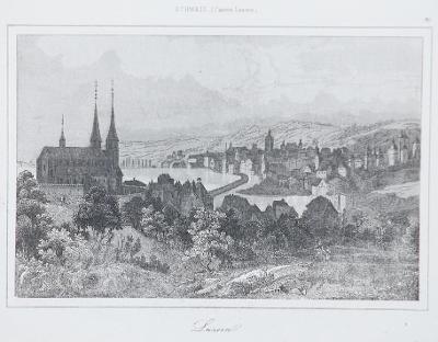 Luzern, Le Bas, oceloryt 1842