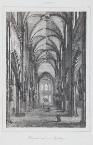 Freiburg chrám, Le Bas, oceloryt 1842