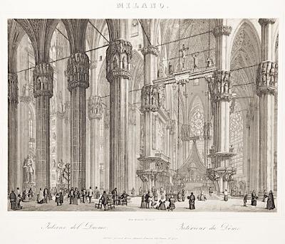 Milano Dom interier, akvatita , 1821