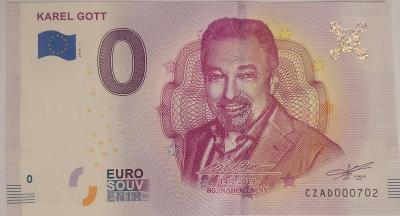 0 euro Karel Gott (nízké číslo 702) 