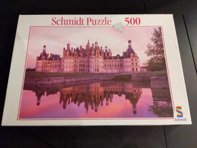 Zberateľské Puzzle Schmidt 500 kusov zámok Chambord