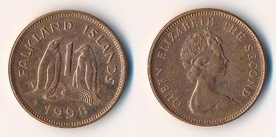 Falklandy 1 pence 1998