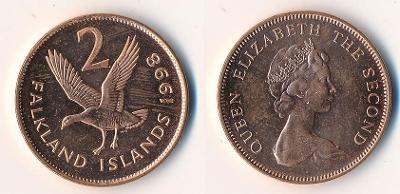 Falklandy 2 pence 1998
