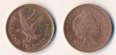 Falklandy 2 pence 2004