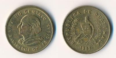 Guatemala 1 centavo 1987