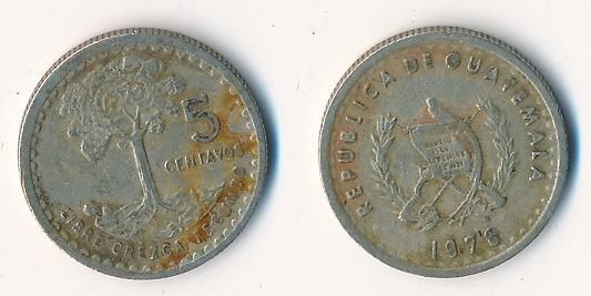 Guatemala 5 centavos 1976