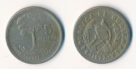 Guatemala 5 centavos 1977
