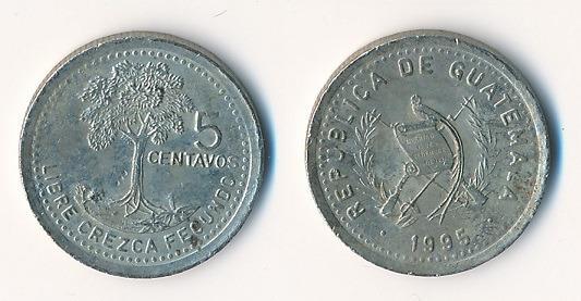 Guatemala 5 centavos 1995