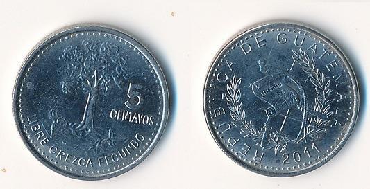 Guatemala 5 centavos 2011