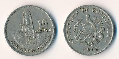 Guatemala 10 centavos 1968