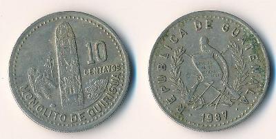 Guatemala 10 centavos 1987