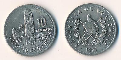 Guatemala 10 centavos 1991