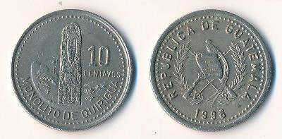 Guatemala 10 centavos 1996