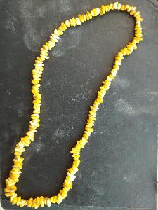 Jantarový náhrdelník délka 64 cm